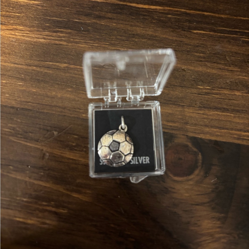 925 sterling silver soccer charm